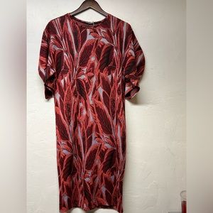 Zara Collection Polyester and Viscose Red Dress
